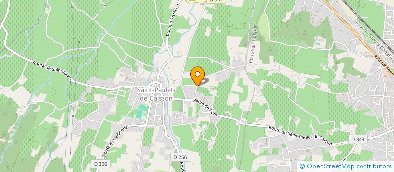 localisation de l'entreprise MONSIEUR HUBERT POMMIER  SAINT-PAULET-DE-CAISSON