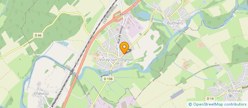 localisation de l'entreprise MONSIEUR HUBERT PONCET  VORAY-SUR-L'OGNON