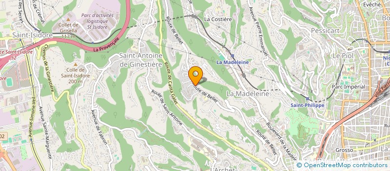 localisation de l'entreprise MONSIEUR HUBERT PRADELLE à NICE
