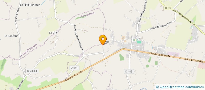 localisation de l'entreprise MONSIEUR HUBERT QUESNEL  FLEURY
