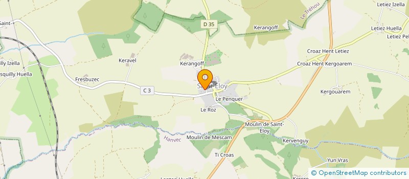localisation de l'entreprise MONSIEUR HUBERT RANNOU  SAINT-ELOY