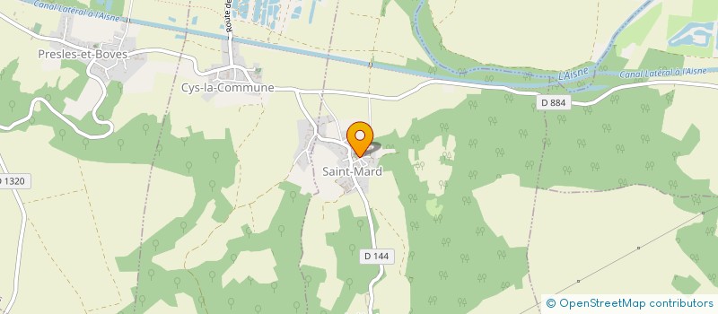 localisation de l'entreprise MONSIEUR HUBERT RASSCHAERT  CYS-LA-COMMUNE