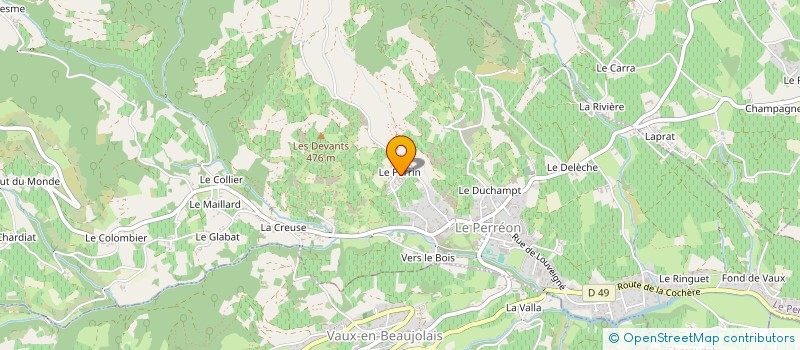 localisation de l'entreprise MONSIEUR HUBERT RATIGNIER  LE PERREON