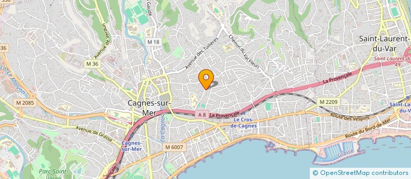 localisation de l'entreprise MONSIEUR HUBERT RAYA à CAGNES-SUR-MER