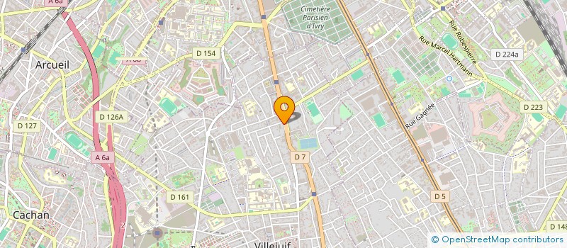 localisation de l'entreprise MONSIEUR HUBERT REBOULEZ à VILLEJUIF