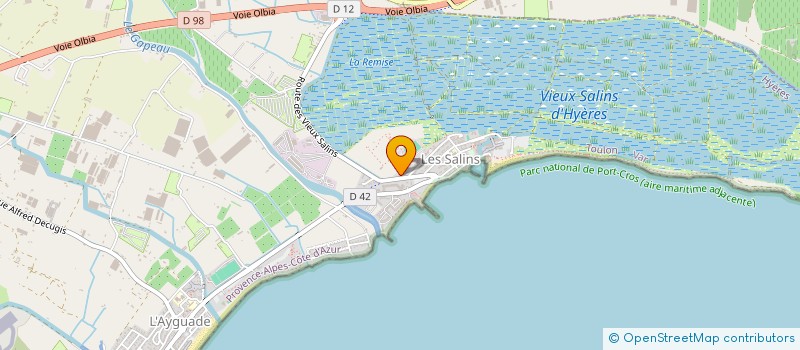 localisation de l'entreprise MONSIEUR HUBERT REBOUT  HYERES