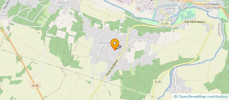 localisation de l'entreprise MONSIEUR HUBERT RELHIER  VOULANGIS