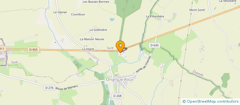 localisation de l'entreprise MONSIEUR HUBERT RENARD à ORIGNY-LE-ROUX