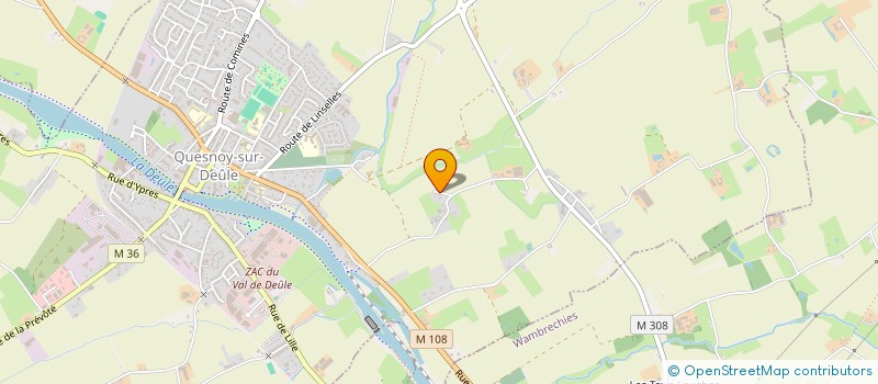 localisation de l'entreprise MONSIEUR HUBERT RENARD à QUESNOY-SUR-DEULE