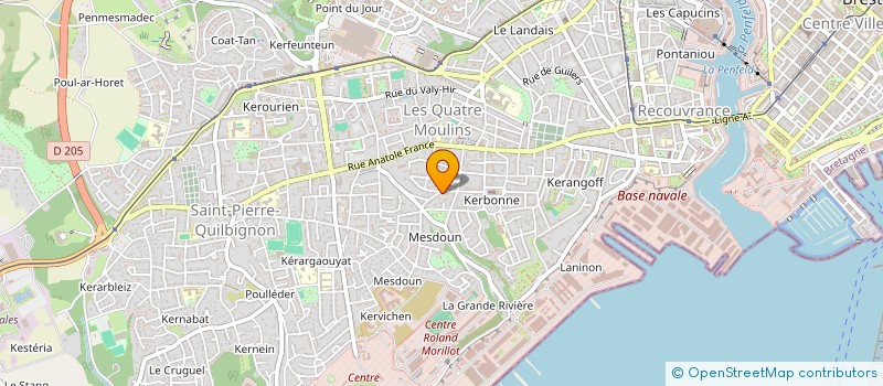 localisation de l'entreprise MONSIEUR HUBERT RICHEBE à BREST