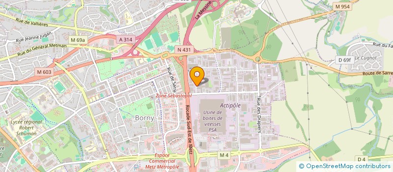 localisation de l'entreprise MONSIEUR HUBERT RICHERT  METZ