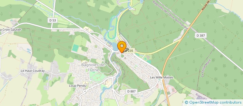 localisation de l'entreprise MONSIEUR HUBERT ROBILLARD à BAGNOLES-DE-L'ORNE-NORMANDIE