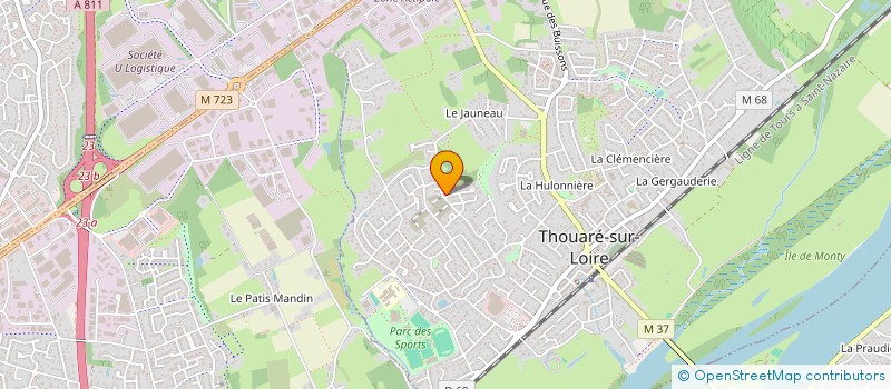 localisation de l'entreprise MONSIEUR HUBERT ROISIN à THOUARE-SUR-LOIRE