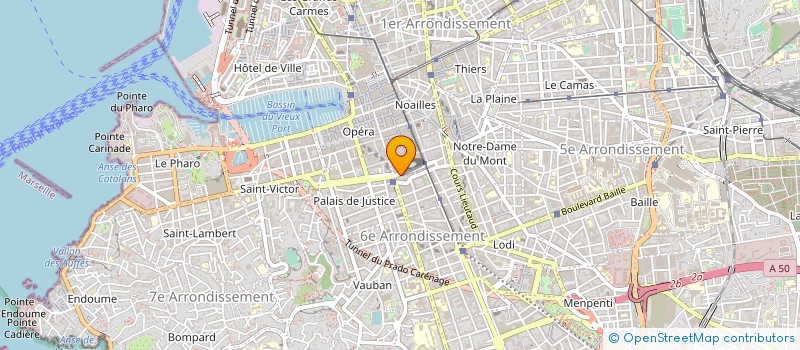 localisation de l'entreprise MONSIEUR HUBERT ROUSSEL  MARSEILLE