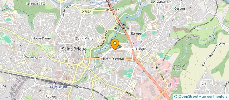 localisation de l'entreprise MONSIEUR HUBERT ROUXEL à SAINT-BRIEUC