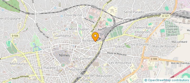 localisation de l'entreprise MONSIEUR HUBERT SEBASTIEN à NIMES