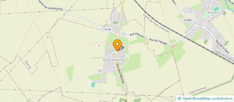 localisation de l'entreprise MONSIEUR HUBERT SEGERS  QUERENAING