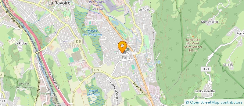 localisation de l'entreprise MONSIEUR HUBERT SEGURA à CHALLES-LES-EAUX