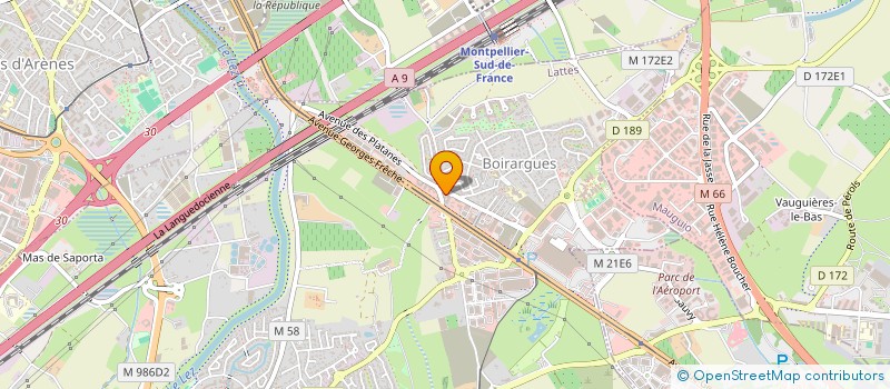 localisation de l'entreprise MONSIEUR HUBERT SOULIER à LATTES