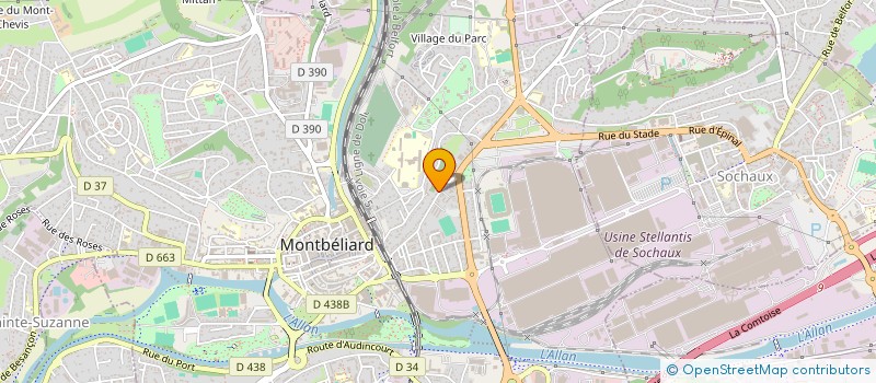 localisation de l'entreprise MONSIEUR HUBERT SROUSSI à MONTBELIARD