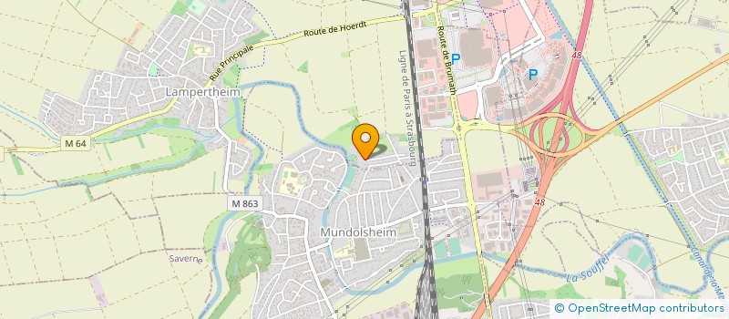 localisation de l'entreprise MONSIEUR HUBERT STREHL  LAMPERTHEIM