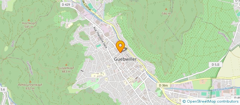 localisation de l'entreprise MONSIEUR HUBERT STROSSER  GUEBWILLER