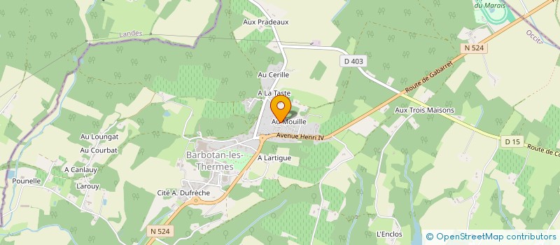 localisation de l'entreprise MONSIEUR HUBERT TAFFNER  CAZAUBON