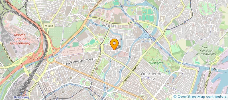 localisation de l'entreprise MONSIEUR HUBERT TCHAPDA TCHUIGOUA à STRASBOURG