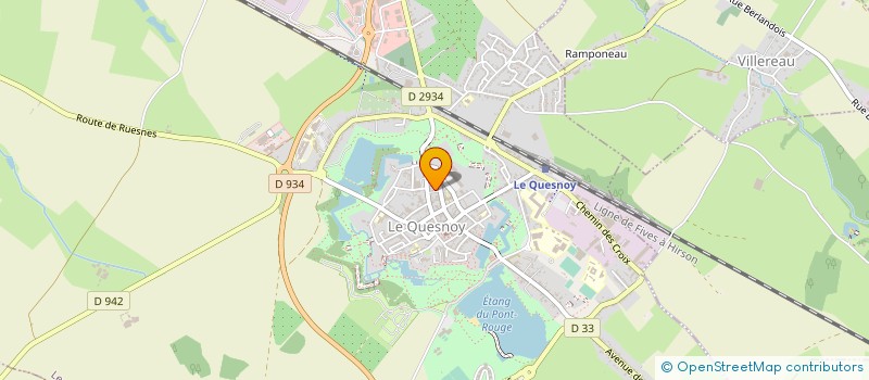 localisation de l'entreprise MONSIEUR HUBERT TELLIER à LE QUESNOY