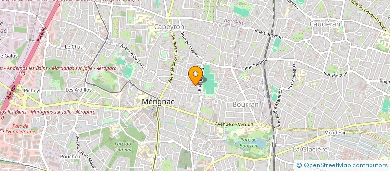 localisation de l'entreprise MONSIEUR HUBERT TEMPLIER à MERIGNAC