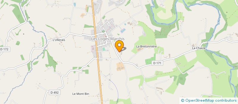 localisation de l'entreprise MONSIEUR HUBERT TENCE  LES LOGES-MARCHIS