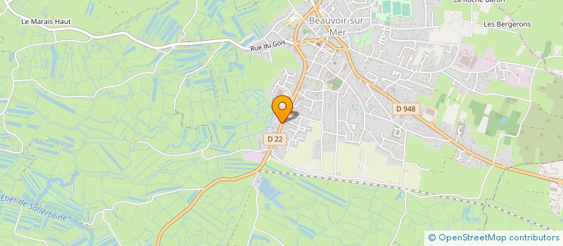 localisation de l'entreprise MONSIEUR HUBERT TESSIER  BEAUVOIR-SUR-MER