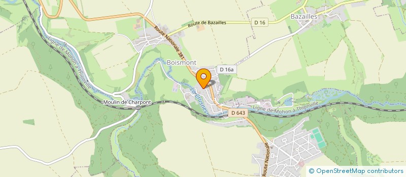 localisation de l'entreprise MONSIEUR HUBERT THOMAS  BOISMONT