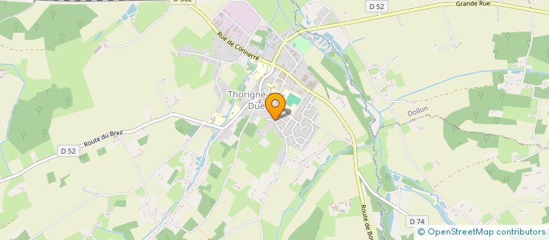 localisation de l'entreprise MONSIEUR HUBERT THOMASSET  THORIGNE-SUR-DUE