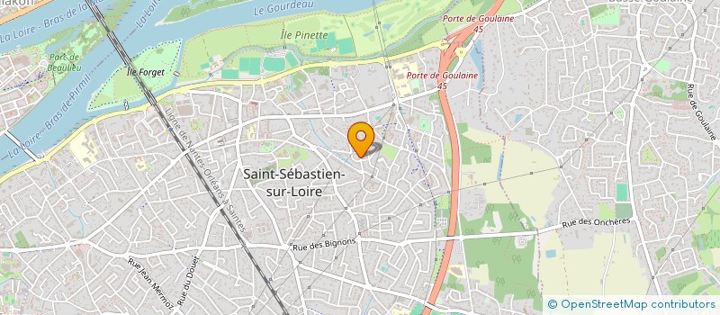 localisation de l'entreprise MONSIEUR HUBERT TREMBLAIS à SAINT-SEBASTIEN-SUR-LOIRE