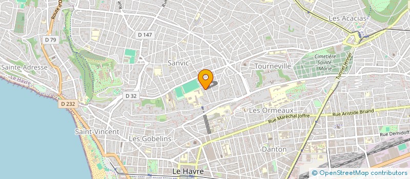 localisation de l'entreprise MONSIEUR HUBERT VAHE à LE HAVRE