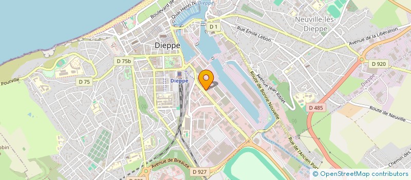 localisation de l'entreprise MONSIEUR HUBERT VAIN  DIEPPE