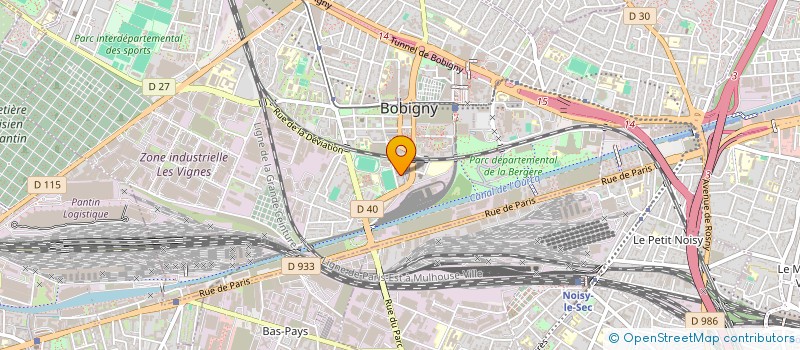 localisation de l'entreprise MONSIEUR HUBERT VALARD à BOBIGNY