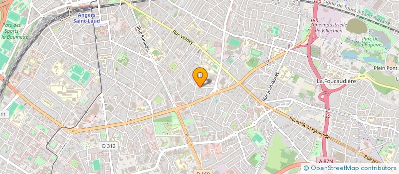 localisation de l'entreprise MONSIEUR HUBERT VANGERMEE à ANGERS