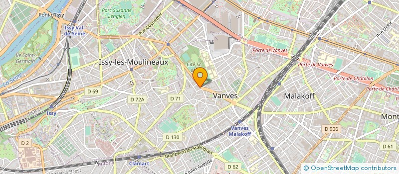 localisation de l'entreprise MONSIEUR HUBERT VERDIER  VANVES