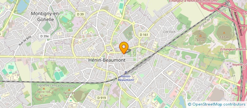 localisation de l'entreprise MONSIEUR HUBERT VERHAEGHE à HENIN-BEAUMONT