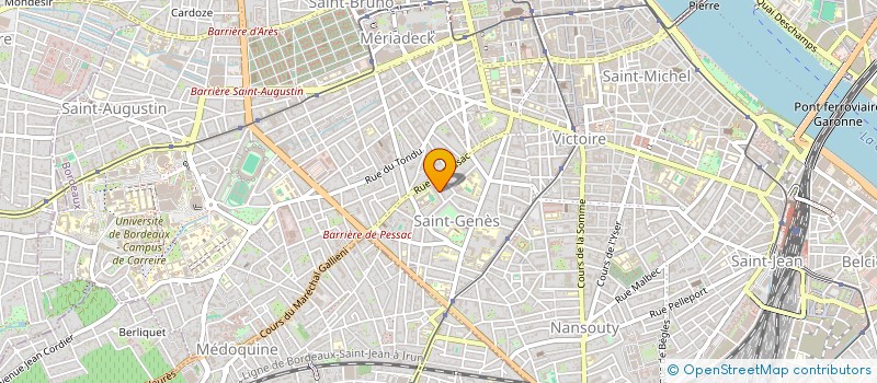 localisation de l'entreprise MONSIEUR HUBERT VERMEREN  BORDEAUX