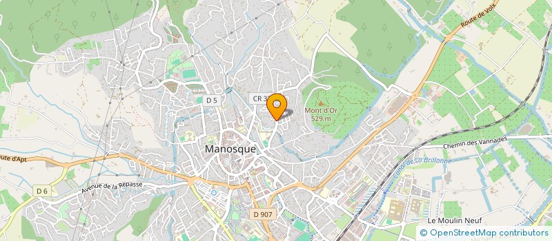 localisation de l'entreprise MONSIEUR HUBERT VINDRY à MANOSQUE