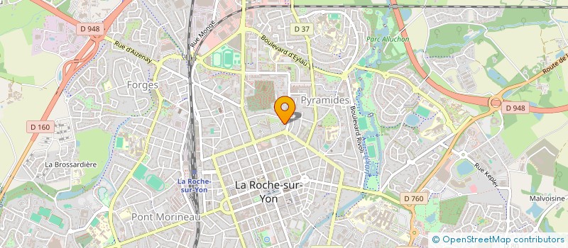 localisation de l'entreprise MONSIEUR HUBERT VOISIN  LA ROCHE-SUR-YON