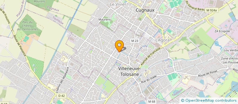 localisation de l'entreprise MONSIEUR HUBERT WARCHAL à VILLENEUVE-TOLOSANE