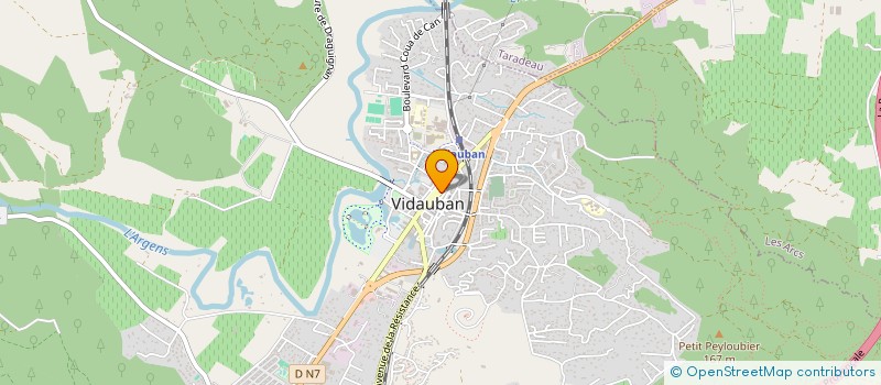 localisation de l'entreprise MONSIEUR HUBERT YSERN  VIDAUBAN