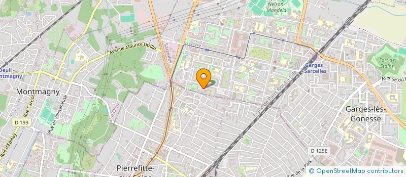 localisation de l'entreprise MONSIEUR HUBERT ZENGUE  SARCELLES