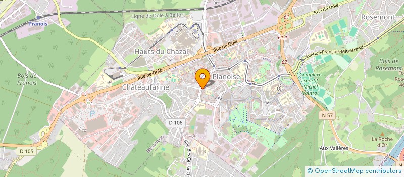 localisation de l'entreprise MONSIEUR HUBERTAS ABRAMOVICIUS à BESANCON