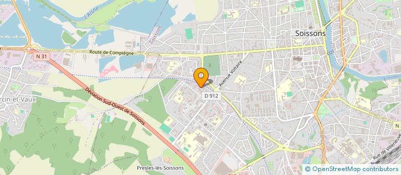 localisation de l'entreprise MONSIEUR HUDELFA EREN à SOISSONS