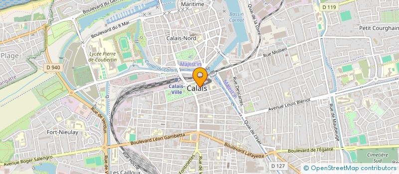 localisation de l'entreprise MONSIEUR HUGH MC GINLEY  CALAIS